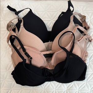 Women's Black and Nude Pepper Bras (4 pack)